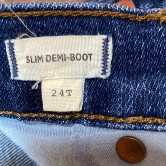 Madewell Tall Slim Demi-Boot Jeans in Sundale Wash size 24 tall - Picture 10 of 16